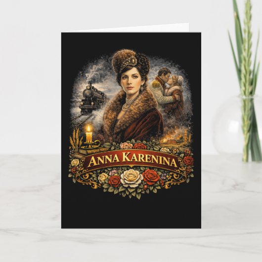 Anna Karenina Feiertagskarte (Vorderseite)