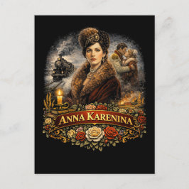 Anna Karenina Postkarte