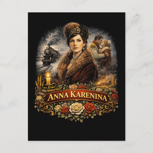Anna Karenina Postkarte (Vorderseite)