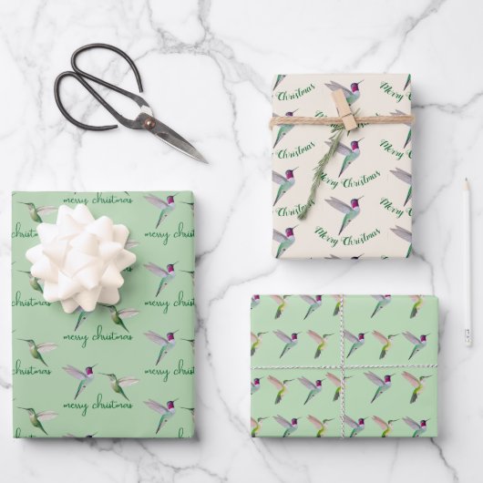 Anna-Kolibri Geschenkpapier Set (Vorderseite)