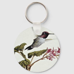 Anna-Kolibris-Blume Schlüsselanhänger
