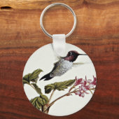 Anna-Kolibris-Blume Schlüsselanhänger (Vorderseite)