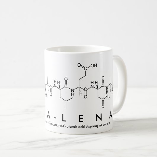 Anna-Lena-Peptidenname Tasse (VorderseiteRechts)