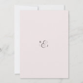 ANNA Let's Shower Invitation / Wasserfarbe, Rosa Einladung (Rückseite)