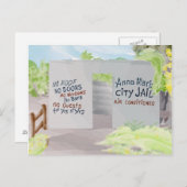 Anna Maria City Jail Postkarte (Vorne/Hinten)