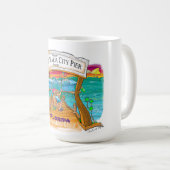 Anna Maria City Pier T - Shirt Kaffeetasse (VorderseiteRechts)