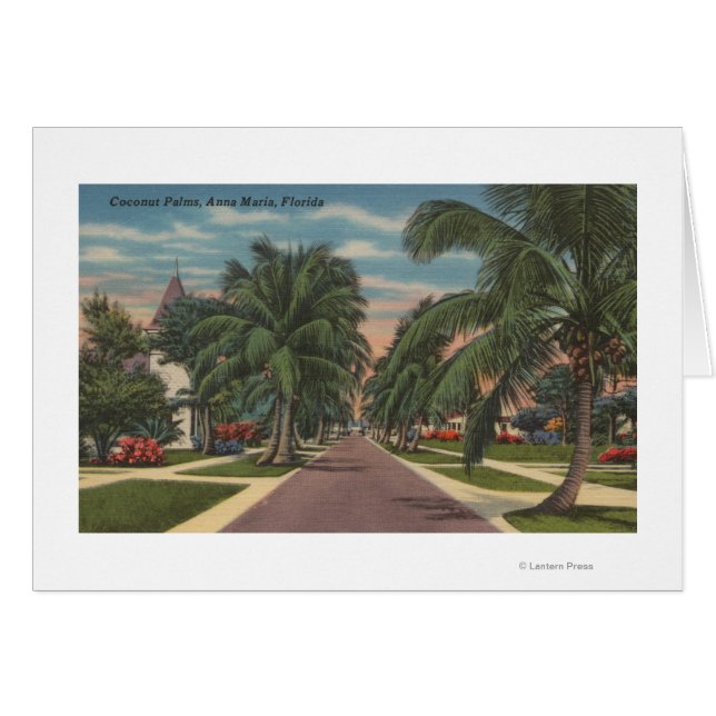 Anna Maria, Florida - Aussicht auf Palms entlang d (Vorderseite (Horizontal))
