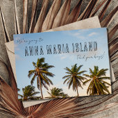 Anna Maria Florida Beach Wedding Save the Date Ankündigung