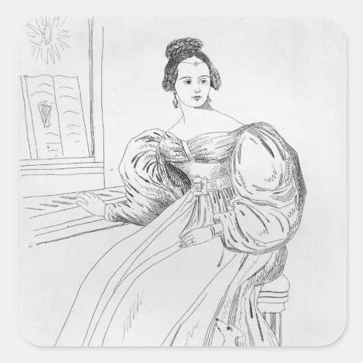 Anna Maria Hall Quadratischer Aufkleber (Vorderseite)
