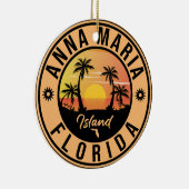 Anna Maria Insel Florida Beach Retro Souvenir Keramik Ornament (Rechts)