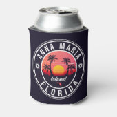 Anna Maria Insel Florida Beach Retro Sunset 60er Dosenkühler (Kanne Rückseite)