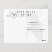 Anna Maria Insel Florida Beach Retro Sunset 60er Postkarte (Rückseite)