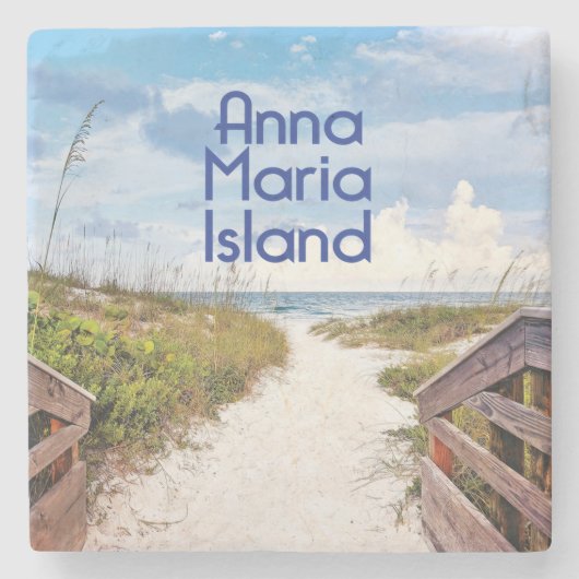 Anna-Maria-Insel Florida Steinuntersetzer (Vorderseite)
