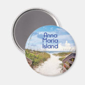 Anna Maria Island Florida Beach Eingang Foto Magnet (Vorderseite/Rückseite)