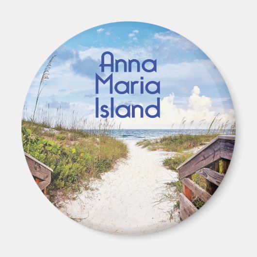 Anna Maria Island Florida Beach Eingang Foto Magnet (Vorne)