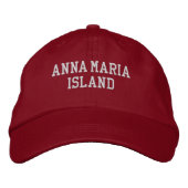Anna Maria Island Florida bestickte BaseballHat Baseballkappe (Vorderseite)