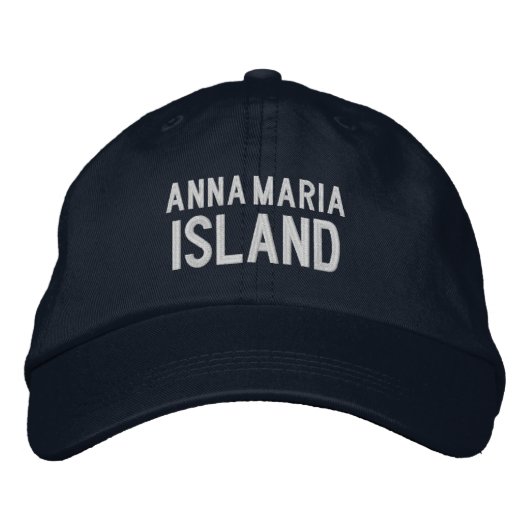 Anna Maria Island Florida bestickte BaseballHat Baseballkappe (Vorderseite)