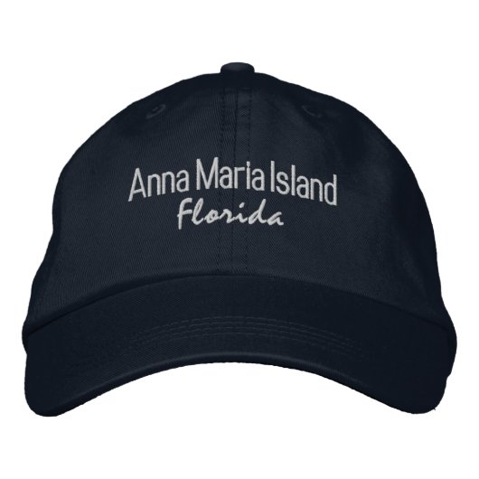 Anna Maria Island Florida bestickte BaseballHat Baseballkappe (Vorderseite)