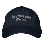 Anna Maria Island Florida bestickte BaseballHat Bestickte Baseballkappe (Vorderseite)