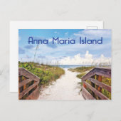 Anna Maria Island Florida Bradenton Beach Foto Postkarte (Vorne/Hinten)