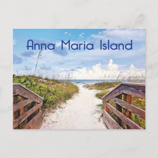 Anna Maria Island Florida Bradenton Beach Foto Postkarte (Vorderseite)