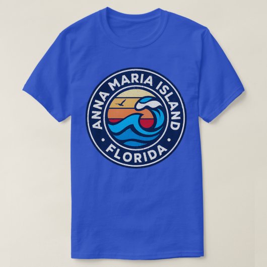 Anna Maria Island Florida Fl Nautical Waves TShirt (Design vorne)
