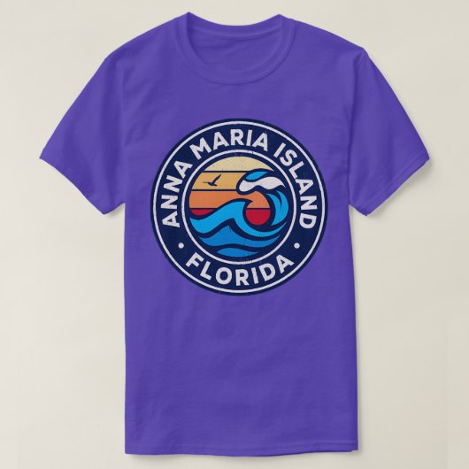 Anna Maria Island Florida Fl Nautical Waves TShirt (Design vorne)