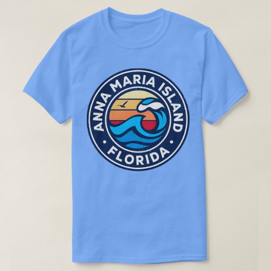 Anna Maria Island Florida Fl Nautical Waves TShirt (Design vorne)