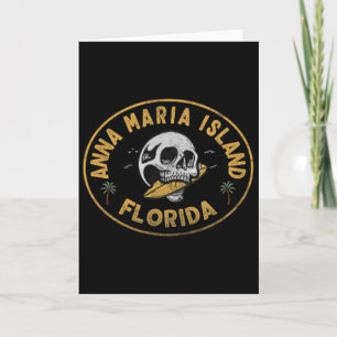 Anna Maria Island Florida Fl Vintage-Surf-Front-An Karte