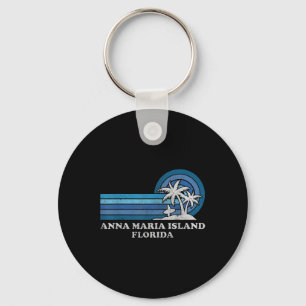 Anna Maria Island Florida Vintage Familien Sommerf Schlüsselanhänger