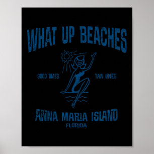 Anna Maria Island Florida Vintage Strände Poster