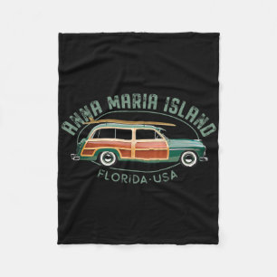 Anna Maria Island Florida Vintage-Surfen Fleecedecke