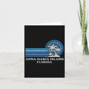 Anna Maria Island Florida Vintager Familienurlaub Karte