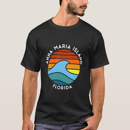 Anna Maria Island Florida Welle T-Shirt (Vorderseite)