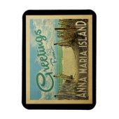 Anna Maria Island Magnet Beach Vintage Reisen (Vertikal)