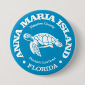 Anna Maria Island (Meeresschildkröte) Button (Vorderseite)