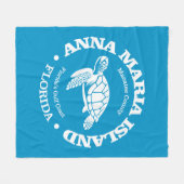 Anna Maria Island (Meeresschildkröte) Fleecedecke (Vorderseite (Horizontal))