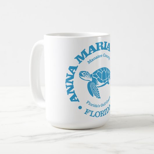 Anna Maria Island (Meeresschildkröte) Kaffeetasse (Vorderseite Links)