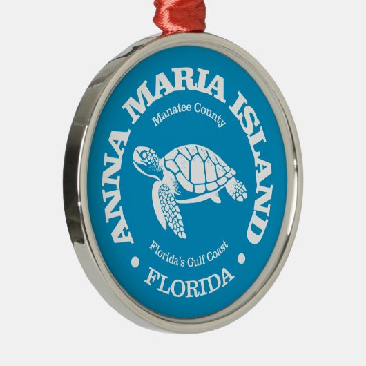 Anna Maria Island (Meeresschildkröte) Ornament Aus Metall (Rechts)