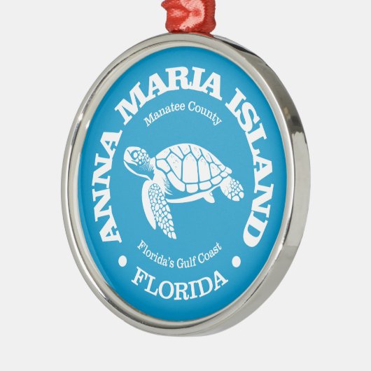 Anna Maria Island (Meeresschildkröte) Ornament Aus Metall (Links)