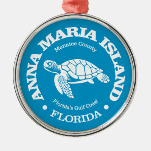 Anna Maria Island (Meeresschildkröte) Ornament Aus Metall