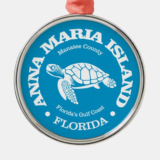 Anna Maria Island (Meeresschildkröte) Ornament Aus Metall (Vorne)