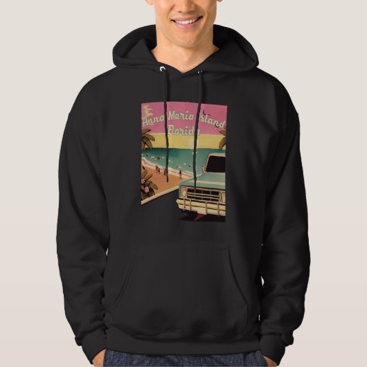 Anna Maria Island Retro Beach Vacation Graphics Fl Hoodie (Vorderseite)