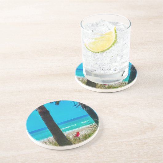 Anna Maria Island Sandstone Getränkeuntersetzer (Seite)