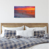 Anna Maria Island Sunset Watercolor Leinwanddruck (Insitu (Schlafzimmer))