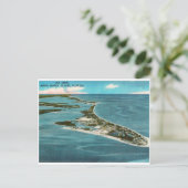 Anna Maria Island Vintage Luftaufnahme Postkarte (Stehend Vorderseite)