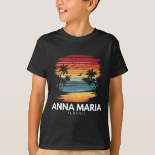 Anna Maria Strand Florida Surfbrett Surfen Vintage T-Shirt