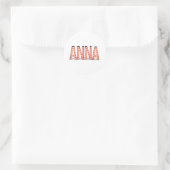 Anna Marquee Lights Runder Aufkleber (Tasche)