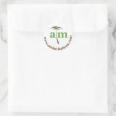 Anna Murray Einladungen Runder Aufkleber (Tasche)