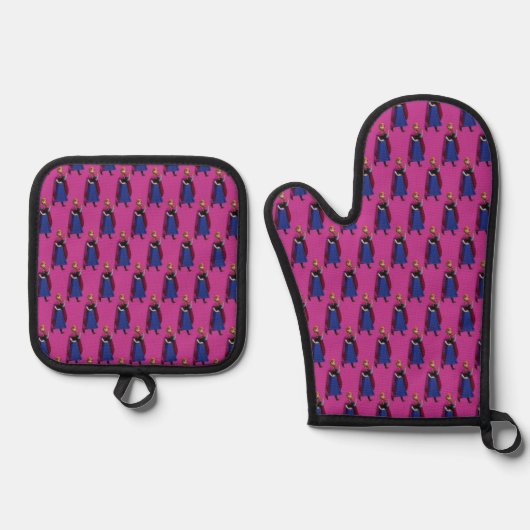 Anna Oven Mitt & Pot Holder Set (Vorderseite)